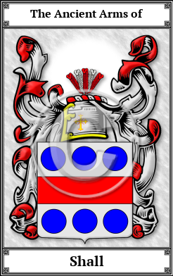 Shall Family Crest Download (JPG)  Book Plated - 150 DPI