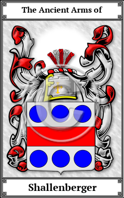 Shallenberger Family Crest Download (JPG) Book Plated - 600 DPI