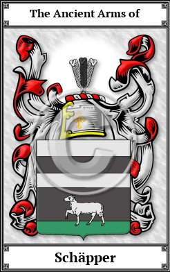Schäpper Family Crest Download (JPG) Book Plated - 150 DPI