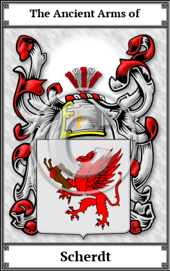 Scherdt Family Crest Download (JPG)  Book Plated - 150 DPI