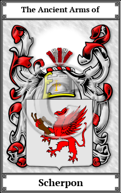 Scherpon Family Crest Download (JPG)  Book Plated - 150 DPI