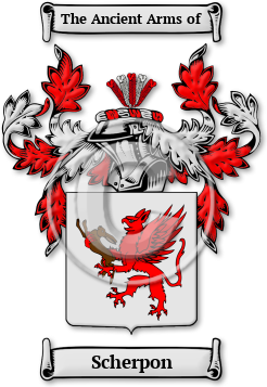 Scherpon Family Crest Download (jpg) Legacy Series - 150 DPI