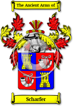 Scharfer Family Crest Download (JPG) Legacy Series - 300 DPI