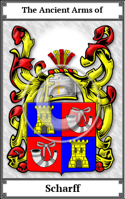 Scharff Family Crest Download (JPG)  Book Plated - 150 DPI