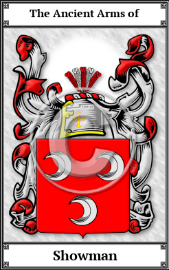 Showman Family Crest Download (JPG) Book Plated - 600 DPI