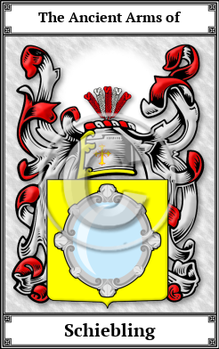 Schiebling Family Crest Download (JPG) Book Plated - 600 DPI