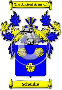 Scheidle Family Crest Download (jpg) Legacy Series - 150 DPI