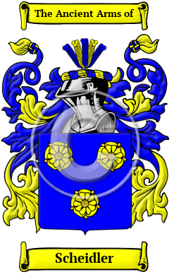 Scheidler Family Crest/Coat of Arms