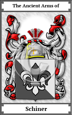 Schiner Family Crest Download (JPG)  Book Plated - 150 DPI