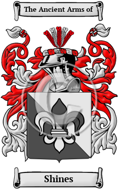 Shines Family Crest/Coat of Arms