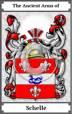 Schelle Family Crest Download (JPG)  Book Plated - 150 DPI