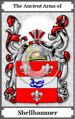 Shellhammer Family Crest Download (JPG)  Book Plated - 150 DPI