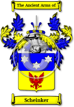 Scheinker Family Crest Download (jpg) Legacy Series - 150 DPI