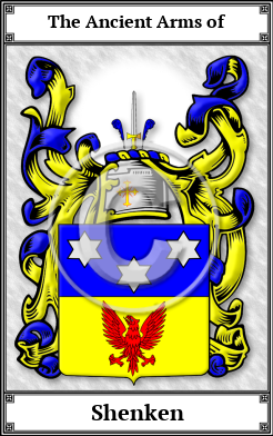 Shenken Family Crest Download (JPG)  Book Plated - 150 DPI