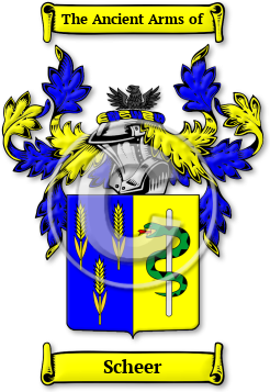 Scheer Family Crest Download (JPG) Legacy Series - 600 DPI