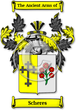 Scheres Family Crest Download (jpg) Legacy Series - 150 DPI