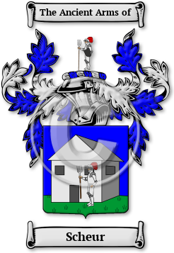 Scheur Family Crest Download (jpg) Legacy Series - 150 DPI