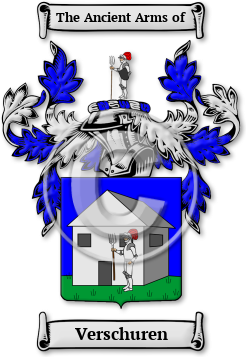 Verschuren Family Crest Download (jpg) Legacy Series - 150 DPI