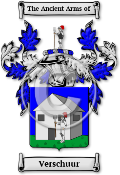 Verschuur Family Crest Download (jpg) Legacy Series - 150 DPI