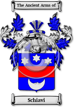 Schiavi Family Crest Download (jpg) Legacy Series - 150 DPI