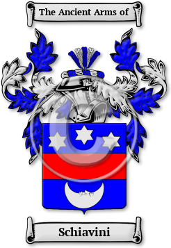 Schiavini Family Crest Download (JPG) Legacy Series - 600 DPI