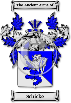 Schicke Family Crest Download (JPG) Legacy Series - 600 DPI