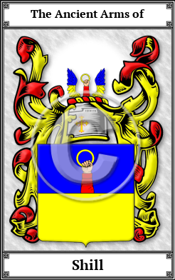 Shill Family Crest Download (JPG)  Book Plated - 150 DPI