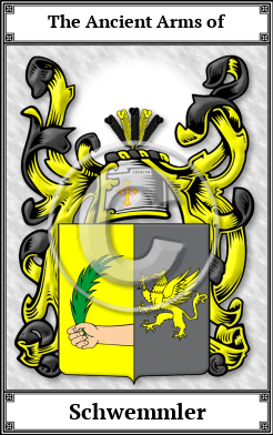 Schwemmler Family Crest Download (JPG)  Book Plated - 150 DPI