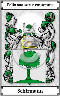 Schirmann Family Crest Download (JPG) Book Plated - 600 DPI