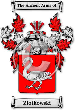 Zlotkowski Family Crest Download (JPG) Legacy Series - 600 DPI