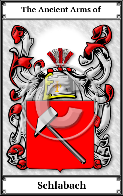 Schlabach Family Crest Download (JPG) Book Plated - 600 DPI