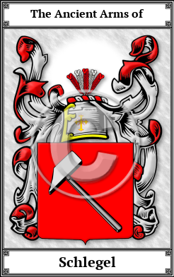 Schlegel Family Crest Download (JPG) Book Plated - 600 DPI