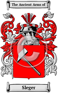 Sleger Family Crest Download (JPG) Heritage Series - 600 DPI