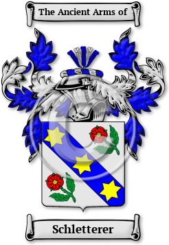Schletterer Family Crest Download (jpg) Legacy Series - 150 DPI