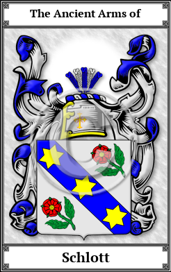 Schlott Family Crest Download (JPG)  Book Plated - 150 DPI
