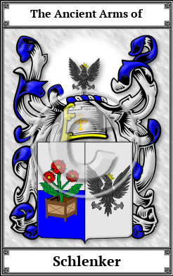 Schlenker Family Crest Download (JPG)  Book Plated - 150 DPI