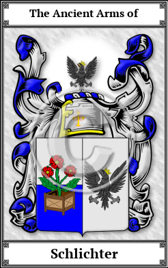 Schlichter Family Crest Download (JPG)  Book Plated - 150 DPI
