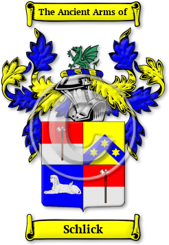 Schlick Family Crest Download (jpg) Legacy Series - 150 DPI