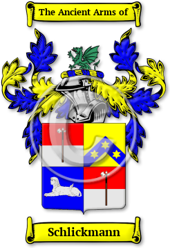 Schlickmann Family Crest Download (jpg) Legacy Series - 150 DPI
