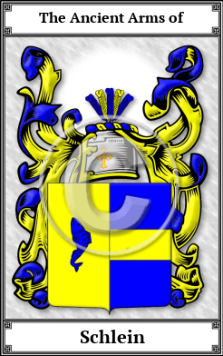 Schlein Family Crest Download (JPG)  Book Plated - 150 DPI