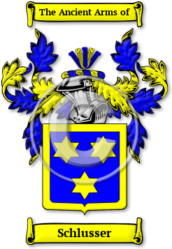 Schlusser Family Crest Download (JPG) Legacy Series - 600 DPI