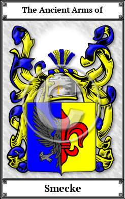Smecke Family Crest Download (JPG) Book Plated - 600 DPI