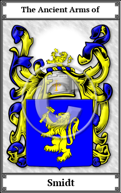 Smidt Family Crest Download (JPG)  Book Plated - 150 DPI