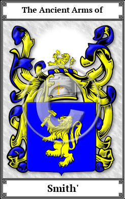 Smith' Family Crest Download (JPG)  Book Plated - 150 DPI
