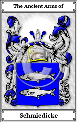 Schmiedicke Family Crest Download (JPG) Book Plated - 600 DPI