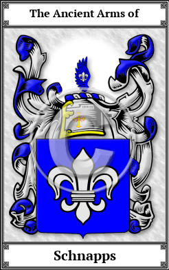 Schnapps Family Crest Download (JPG)  Book Plated - 150 DPI