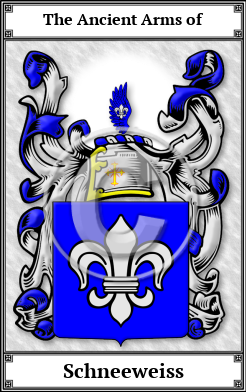 Schneeweiss Family Crest Download (JPG)  Book Plated - 150 DPI