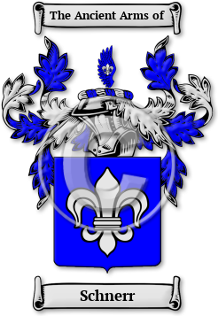 Schnerr Family Crest Download (jpg) Legacy Series - 150 DPI