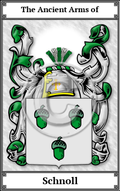 Schnoll Family Crest Download (JPG) Book Plated - 600 DPI
