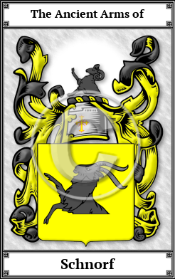 Schnorf Family Crest Download (JPG)  Book Plated - 150 DPI